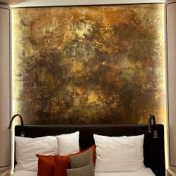 #wandgestaltung #raumdesign #travertin #spachteltechnik #wallart #interiordesign #walldesign